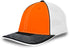 Pacific Headwear Trucker Flexfit® Cap, Size S/M (404M), Color 'OrangeWhiteBlack'